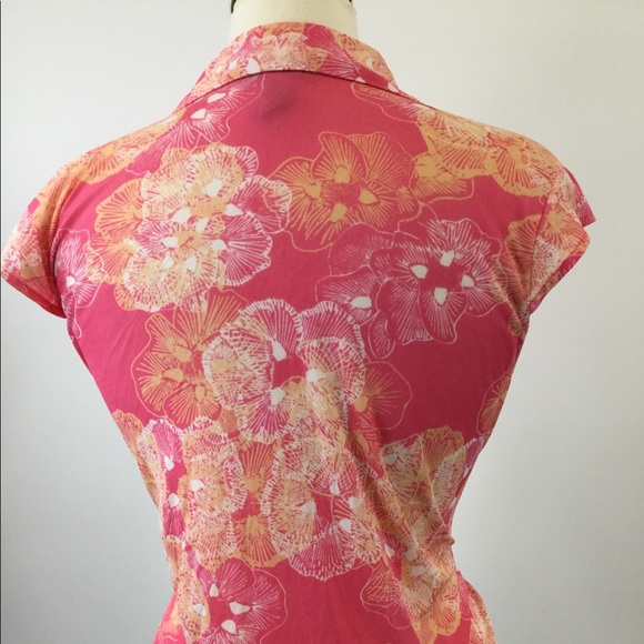 L.e Relaxed Floral Button Shirt Size PL (B-78) - Picture 3 of 4